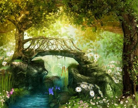 Fairy tale magic bridge